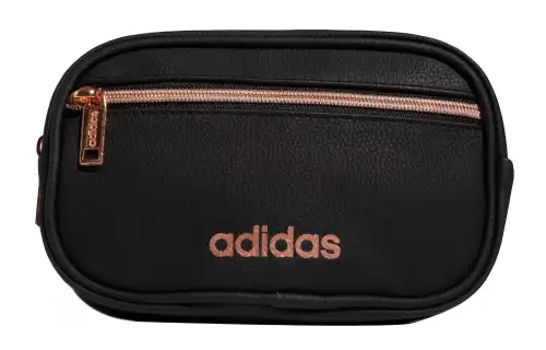 Adidas Leather Fanny Pack Unisex Black