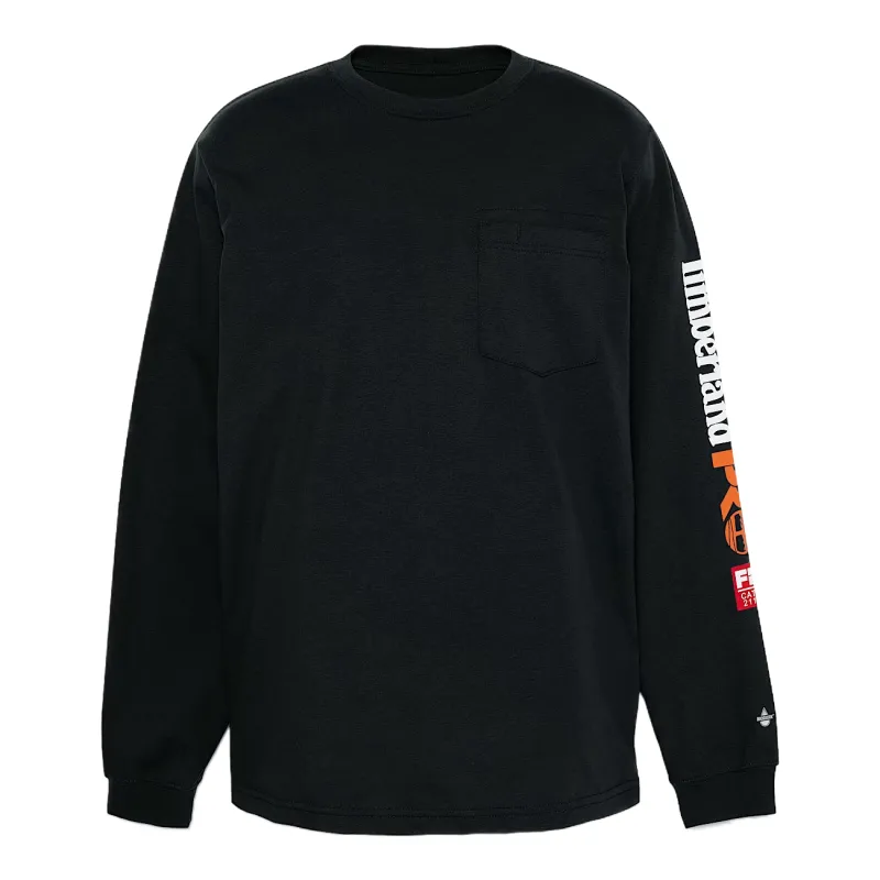 Timberland T Shirts Men's Black Crew Neck Moderate Straight Fit