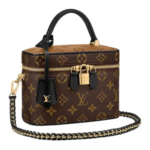 LOUIS VUITTON Vanity Monogram Reverse Pm Brown