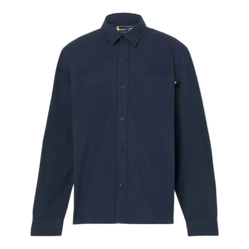 Timberland Polo Shirts Men's Dark Blue Polo Collar Moderate