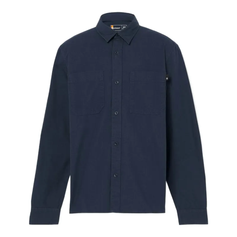 Timberland Polo Shirts Men's Dark Blue Polo Collar Moderate