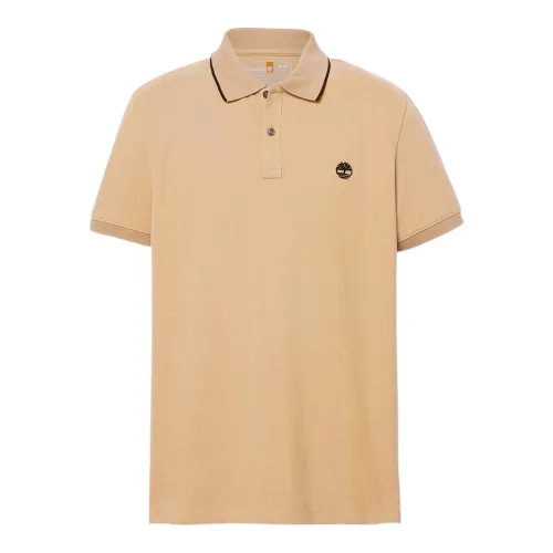 Timberland Polo Shirts Men's Yellow Polo Collar Moderate