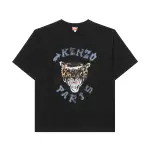 KENZO Logo Tiger Printed Crewneck T Shirt