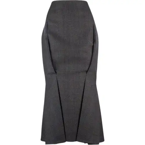 Prada wool flared skirt