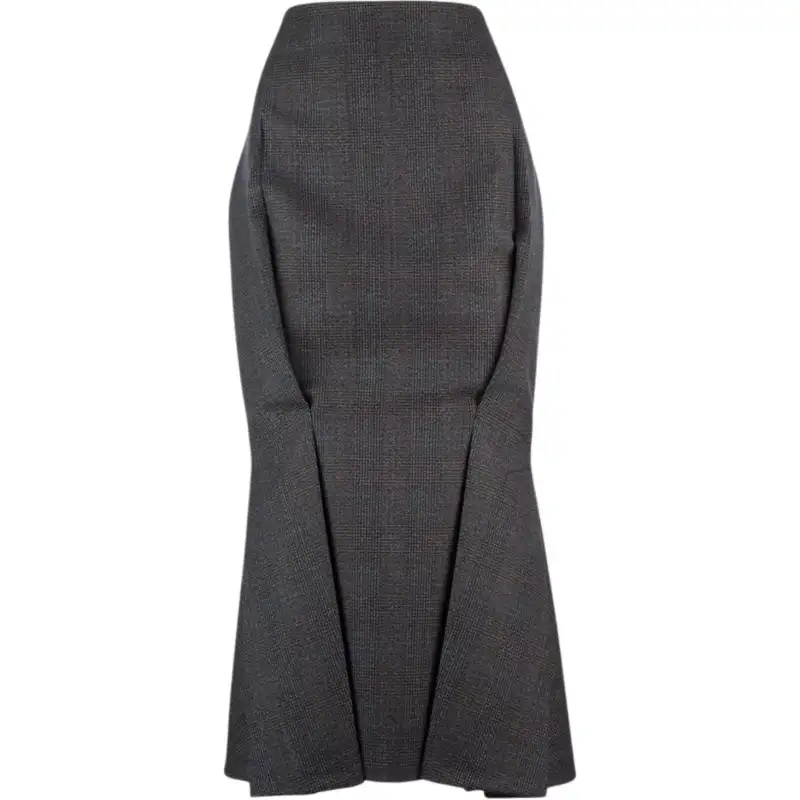 Prada wool flared skirt