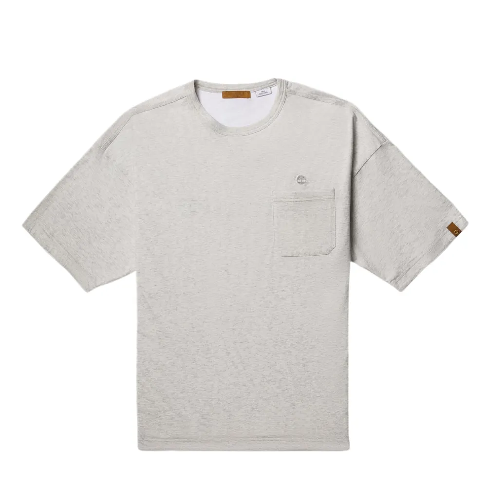 Timberland T-Shirts Unisex Ecru Crew Neck Moderate Straight Fit