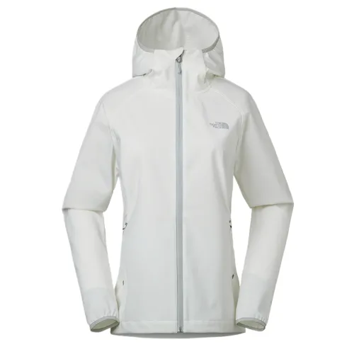 THE NORTH FACE Jackets Women's White Hooded Moderate Soft Shell