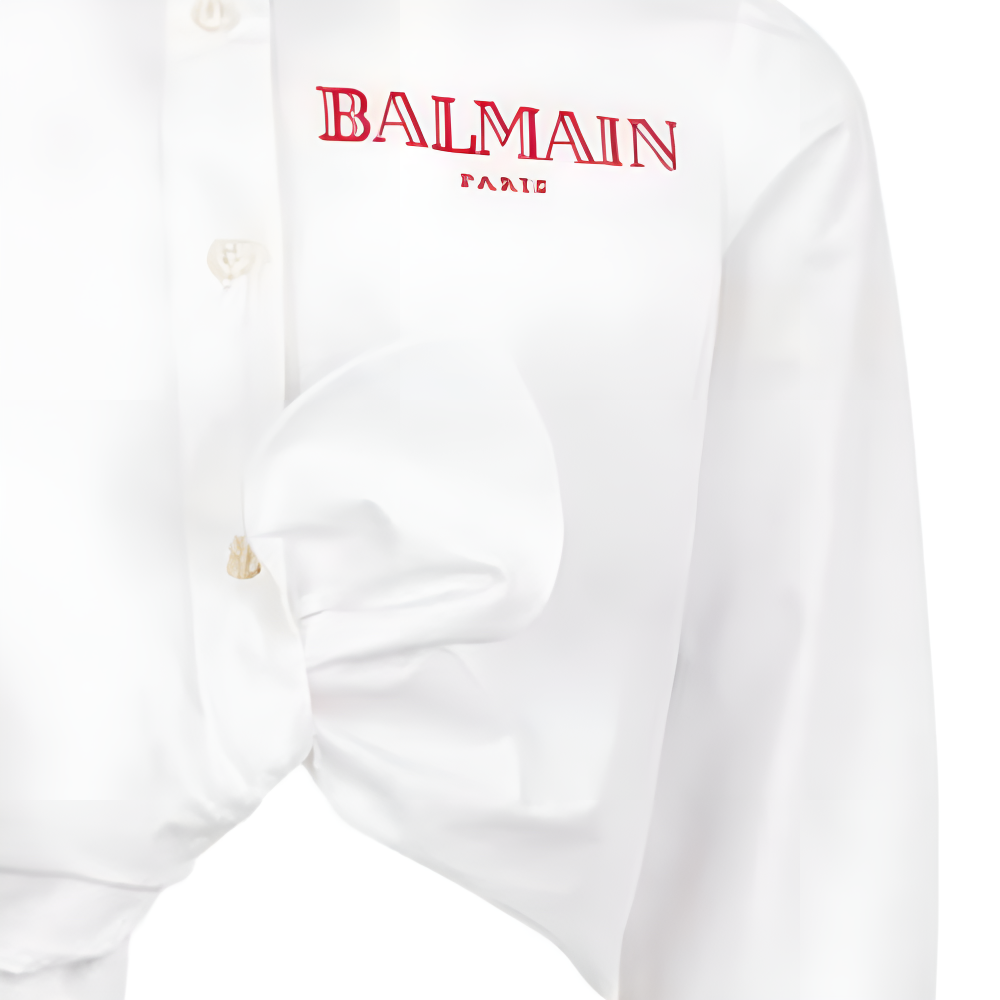 Детская рубашка BALMAIN (белый) — фото 3