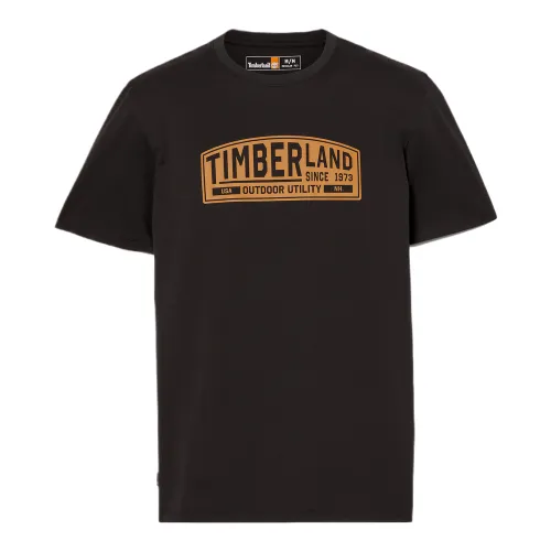 Timberland T Shirts Men's Black Crew Neck