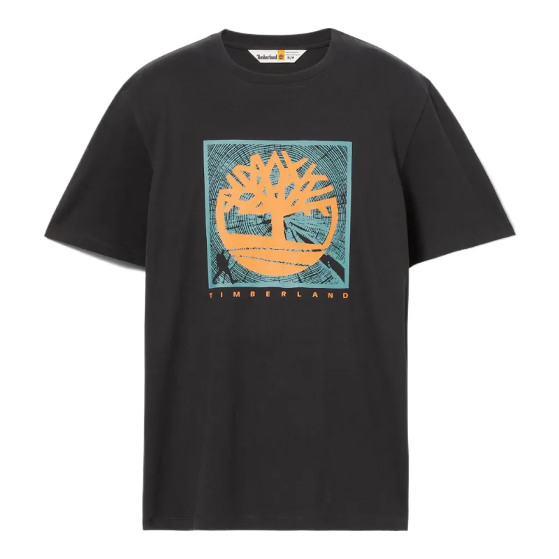 Timberland T Shirts Men's Dark Gray Crew Neck
