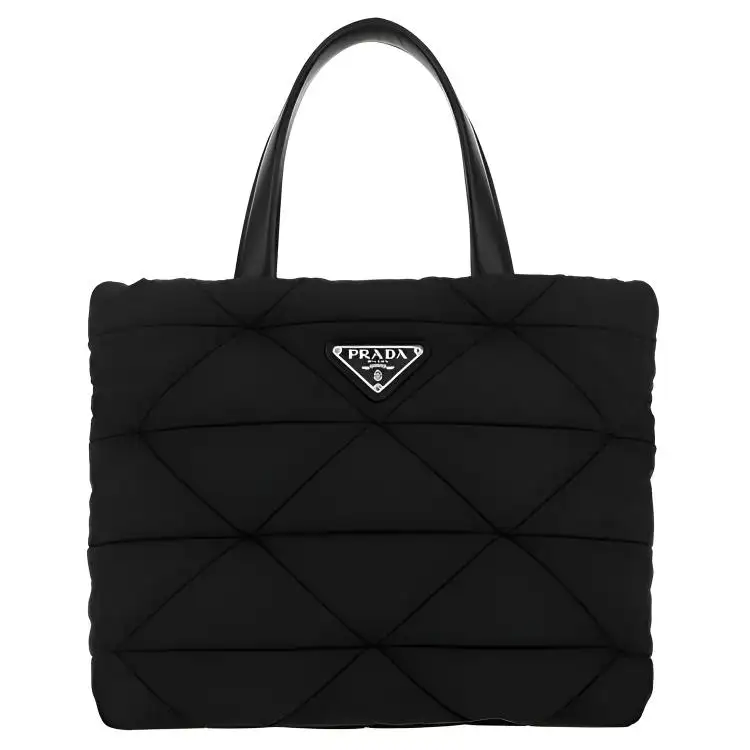 PRADA Nylon Handbag Unisex Black