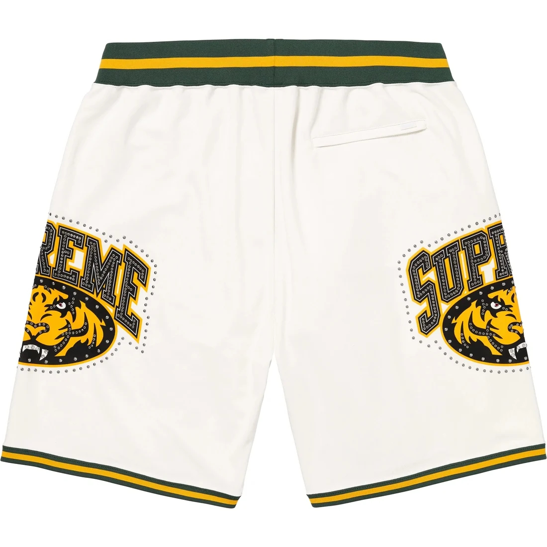Supreme Tiger logo Studded Basketball Shorts