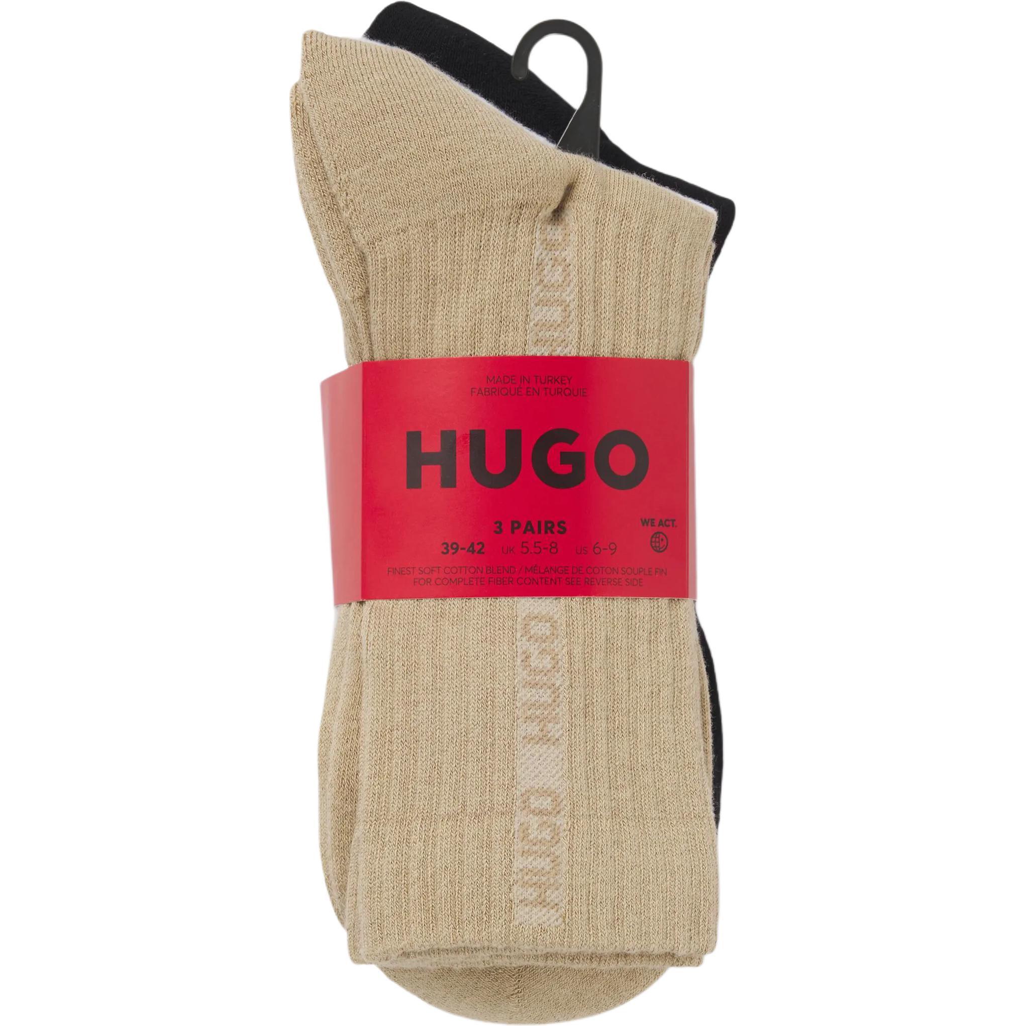 HUGO BOSS SS25 Crew Socks Men’s 3 Pack