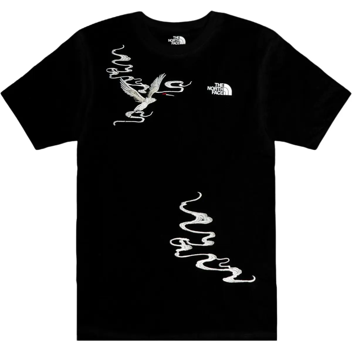 THE NORTH FACE T-Shirts Unisex Black Crew Neck Moderate Straight Fit