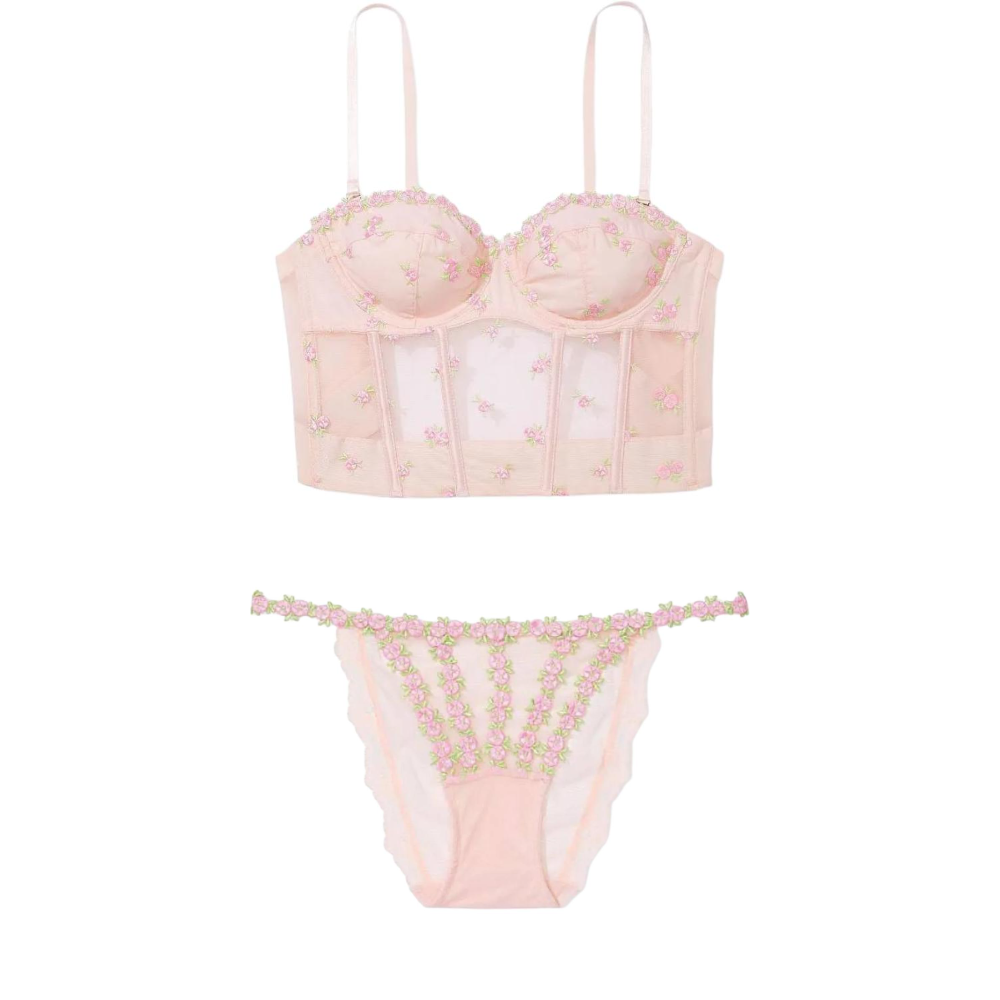 Женские штаны Victoria's Secret V-Monogram (розовые)