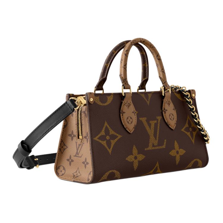 Женская сумка Louis Vuitton ONTHEGO EAST WEST Chain (коричневая) — фото 2