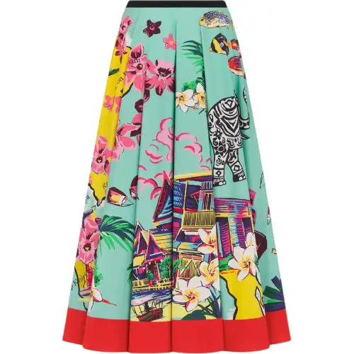 DIOR Casual Long Skirts Women's Multicolor Moderate Mid Length Other