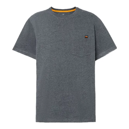 Timberland PRO T Shirts Men's Gray Crew Neck Moderate