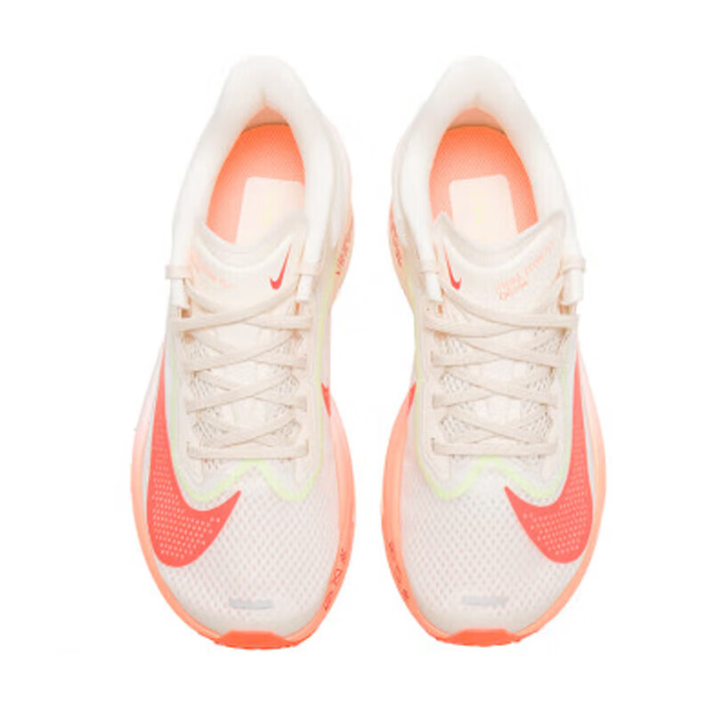 Nike Zoom Fly 6 Breathable Low top ZOOMX Marathon Training Race Running Shoes Women’s White Orange