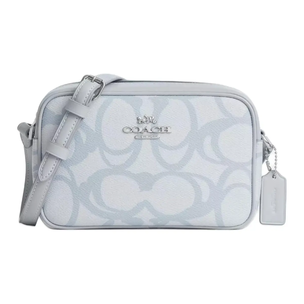COACH Jamie Coated Canvas Shoulder Bag Small Women's Ice Blue