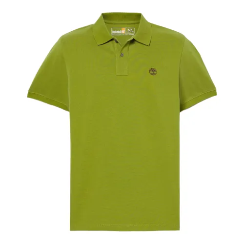 Timberland Polo Shirts Men's Green Lapel Moderate