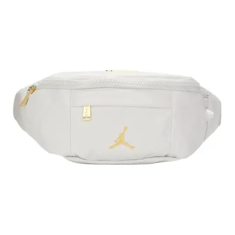 Jordan Synthetic Leather Crossbody Bag, Sling Bag, Fanny Pack Unisex White