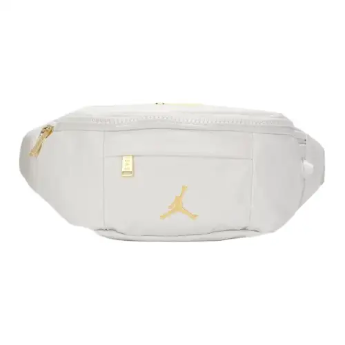 Jordan Synthetic Leather Crossbody Bag, Sling Bag, Fanny Pack Unisex White