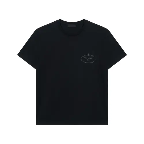PRADA T Shirts Men's Black Crew Neck