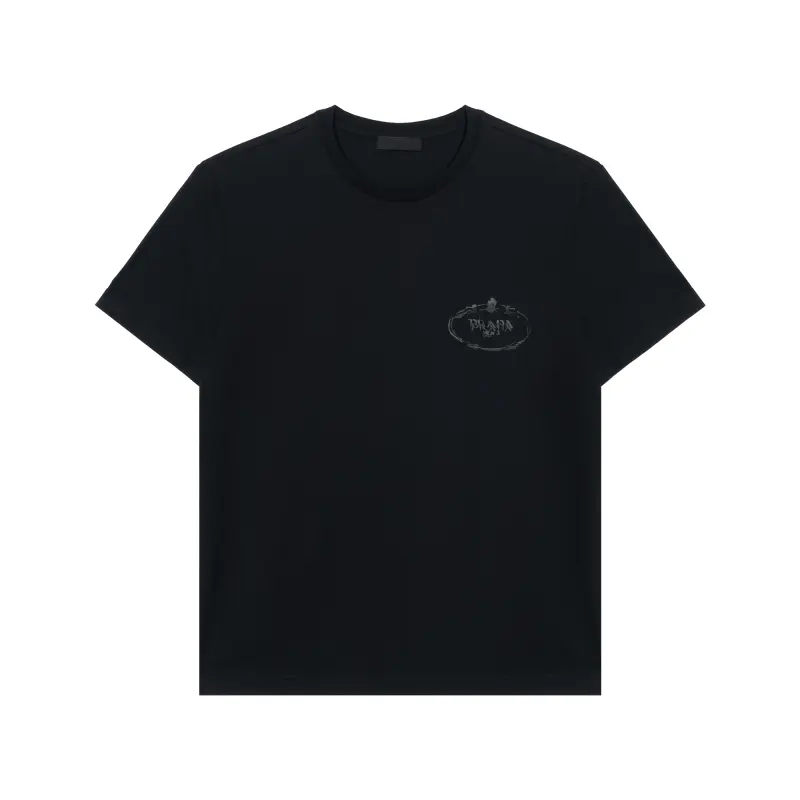 PRADA T Shirts Men's Black Crew Neck