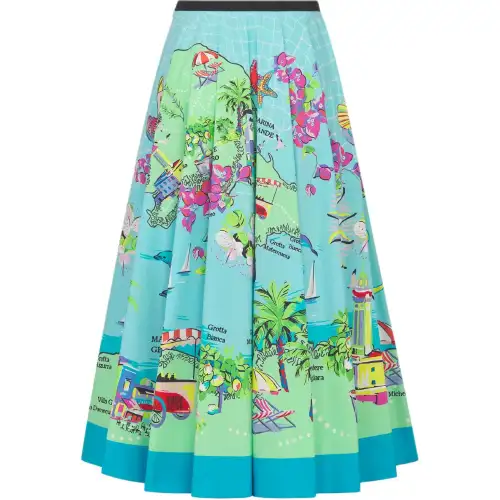 DIOR Casual Long Skirts Women's Multicolor Moderate Mid Length Other