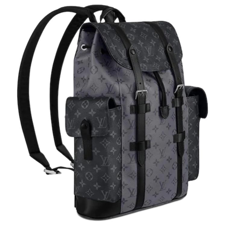 Мужской рюкзак Louis Vuitton CHRISTOPHER MM (черный) — фото 4