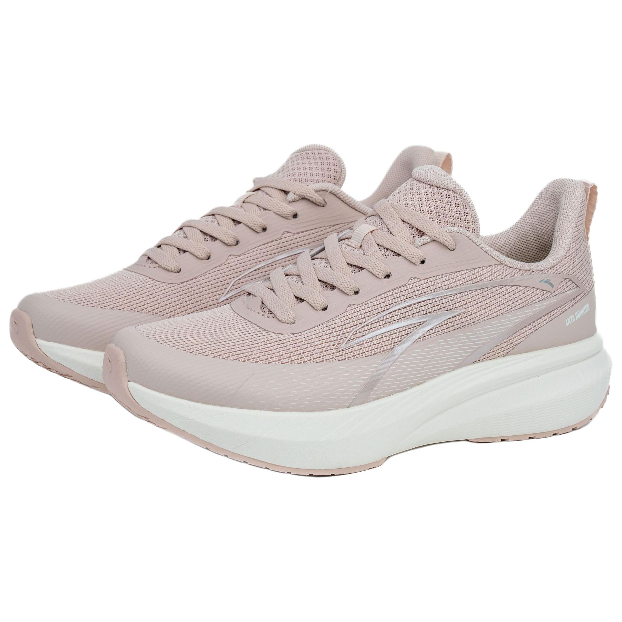 Anta Cloud Trail Comfortable And Trendy Cushioning Slip Resistant Coverage Low top Casual Running Shoes Women’s Pink