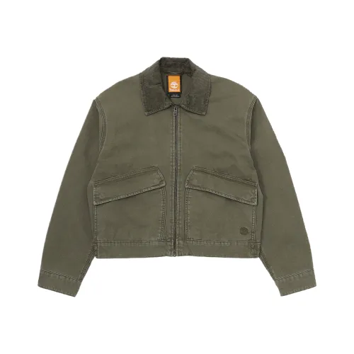 Timberland Jackets Women's Green Lapel Moderate Other