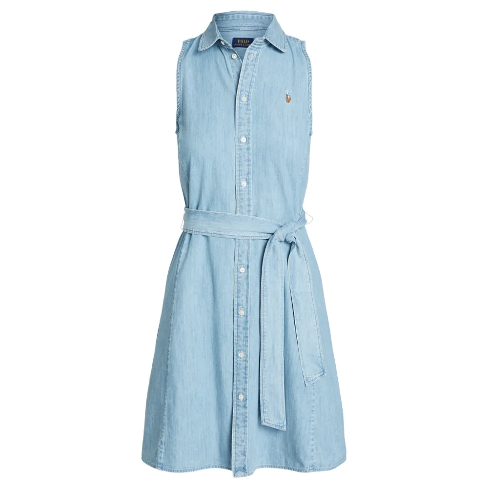 Polo Ralph Lauren collared belted mini dress