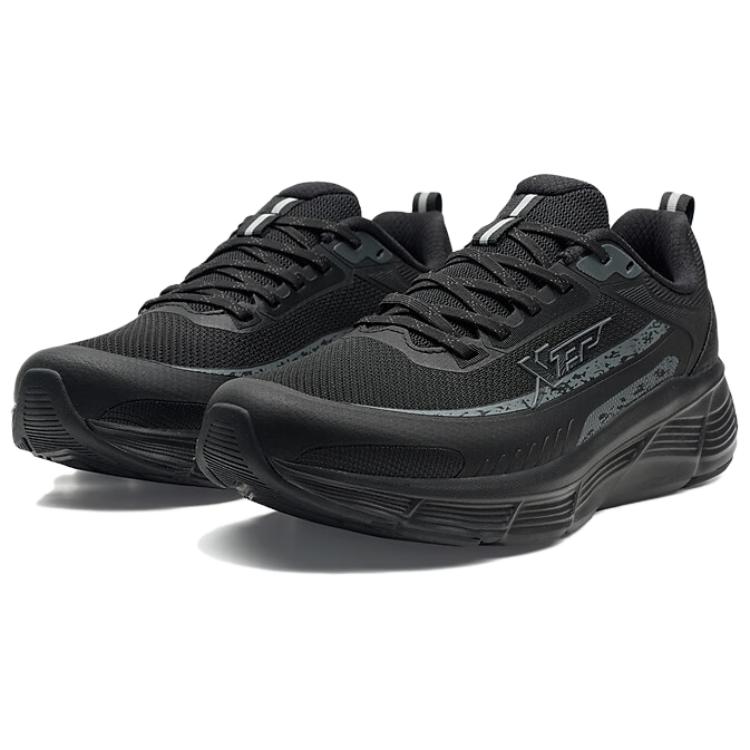 XTEP Cushioning Breathable Coverage Low top Casual Running Shoes Women’s Black Gray