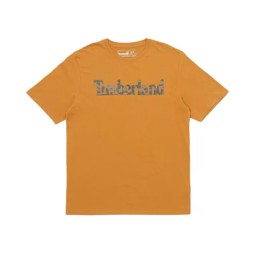 Timberland T Shirts Men's Yellow Crew Neck