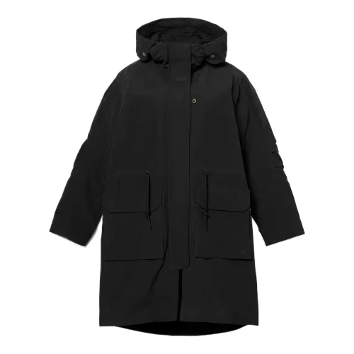 Timberland Jackets Women's Black Hooded Moderate Other