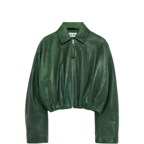 LOEWE FW25 Leather Jacket Women's