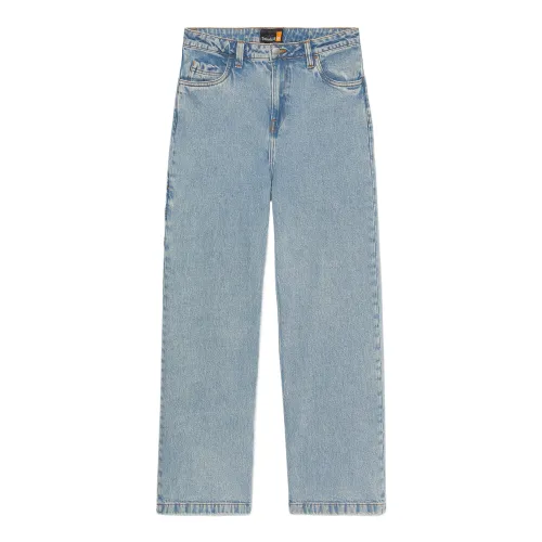 Timberland Jeans Women's Blue Moderate Wide Leg Pants