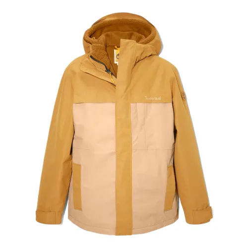 Timberland Jackets Men's Brown Yellow Hooded Moderate Other