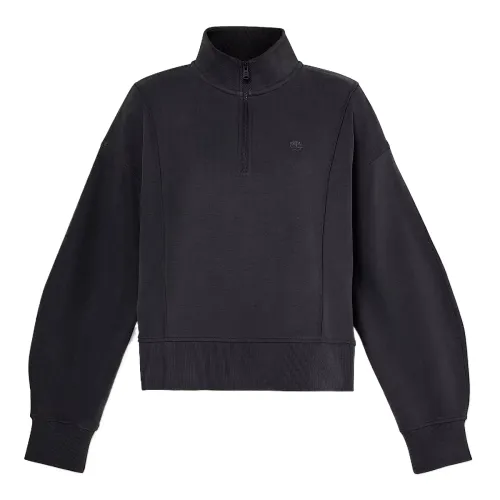 Timberland Sweatshirts Women's Black Stand Collar Moderate