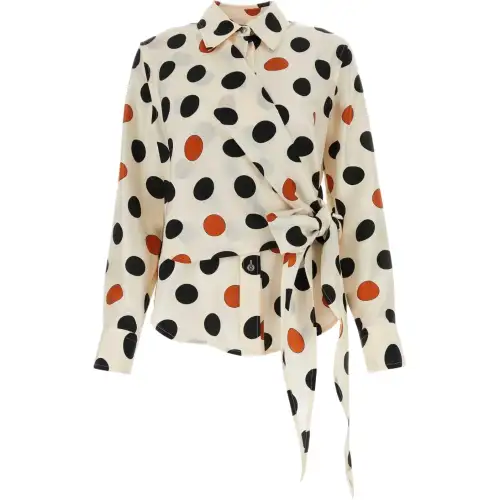 Bottega Veneta Polka Dot Printed Shirt