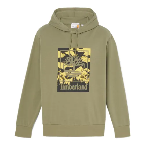 Timberland Sweatshirts Men's Brown Hooded Moderate Regular