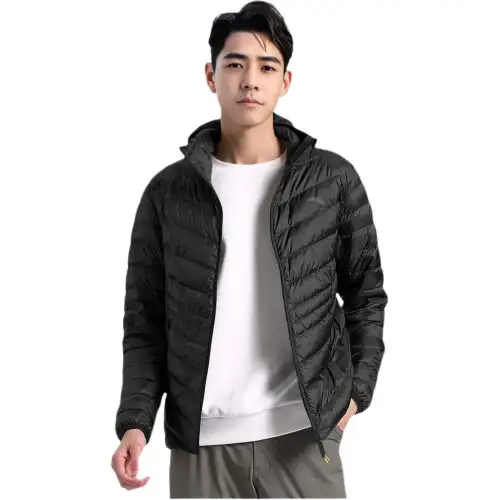 ANTA Variety Training Collection Down Jackets Men's Black Stand Collar Lightweight Other