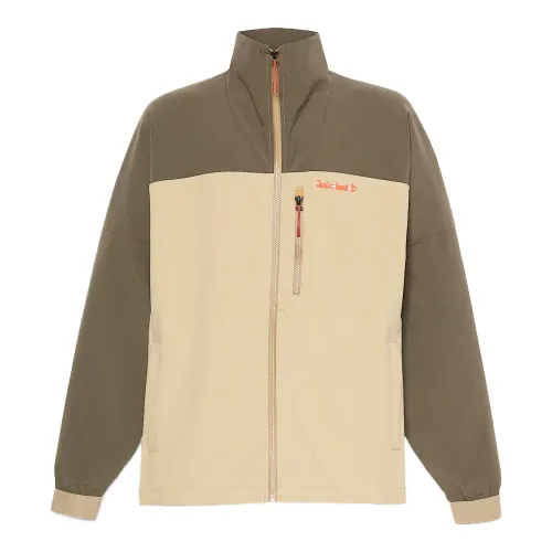 Timberland Jackets Men's Khaki Lapel Moderate Soft Shell