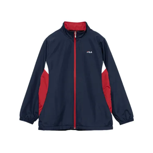 FILA Jackets Women's Marine Blue Stand Collar Moderate Other
