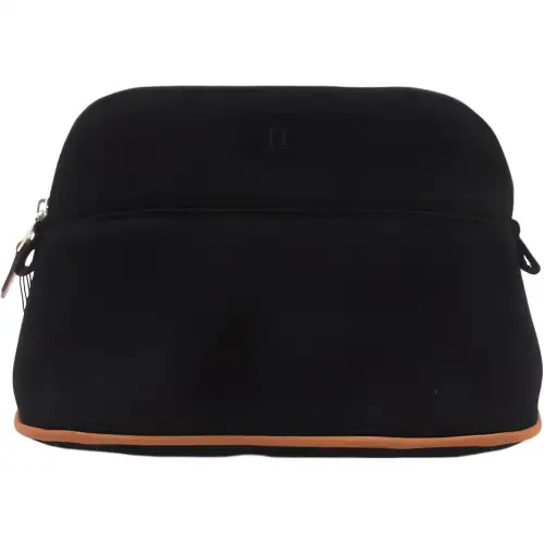 HERMES Bolide Canvas Bowling Bags Canvas Bag Travel Organizers Women's Black