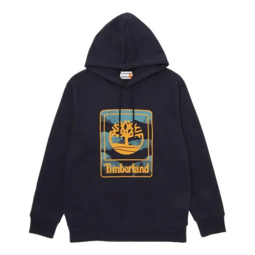 Timberland Sweatshirts Men's Dark Blue Hooded Moderate