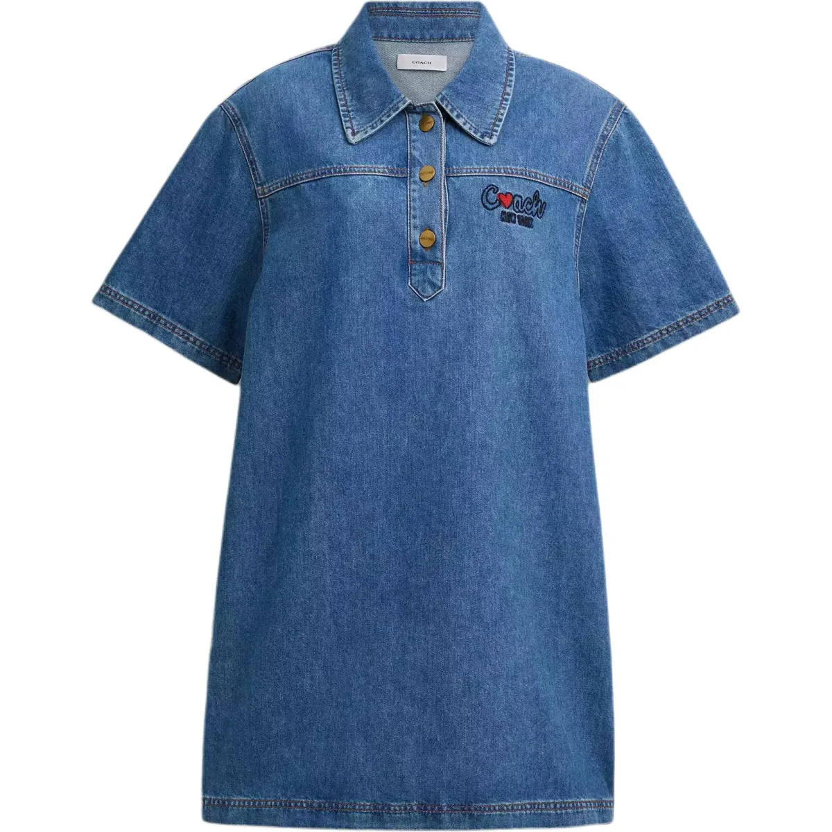 COACH Short Sleeved Dress Women's