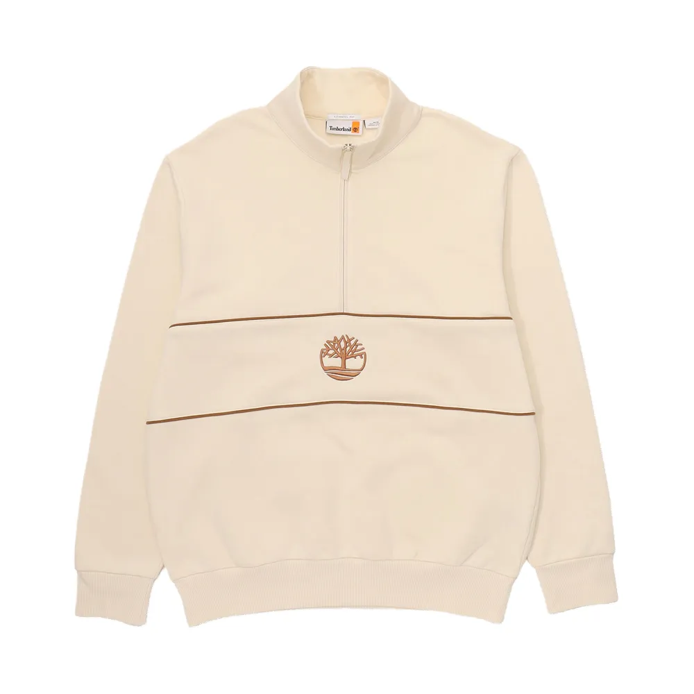 Timberland Sweatshirts Unisex Beige Stand Collar Moderate